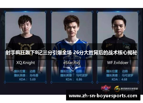 射手疯狂轰下8记三分引爆全场 26分大胜背后的战术核心揭秘 射手疯狂轰下8记三分引爆全场 26分大胜背后的战术核心揭秘