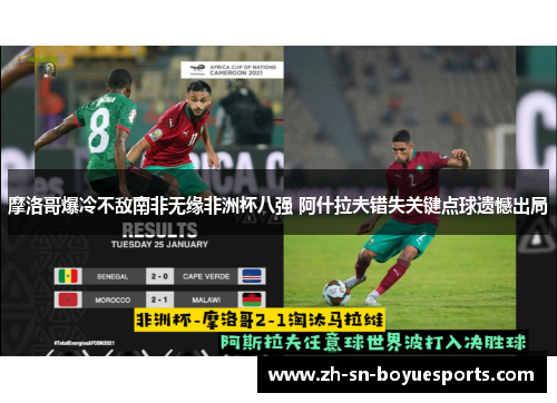 摩洛哥爆冷不敌南非无缘非洲杯八强 阿什拉夫错失关键点球遗憾出局